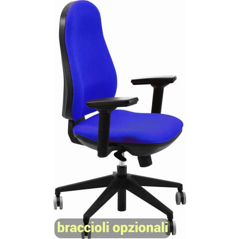 Sedia operativa girevole Unisit Ariel AI blu - AIER/IB