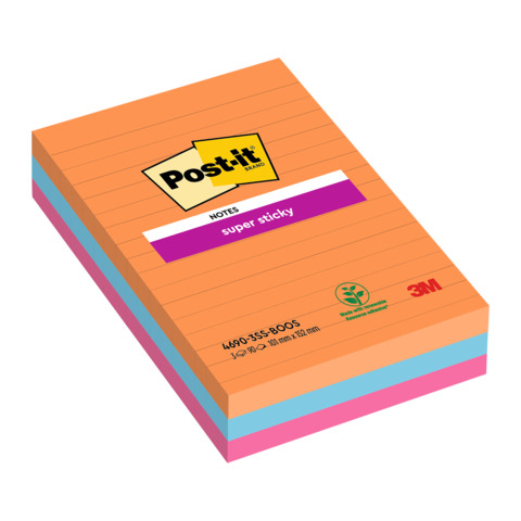 Foglietti Post-it? Super Sticky XXL Bang blocchetti da 90 ff - 4690-SS3BGK-EU