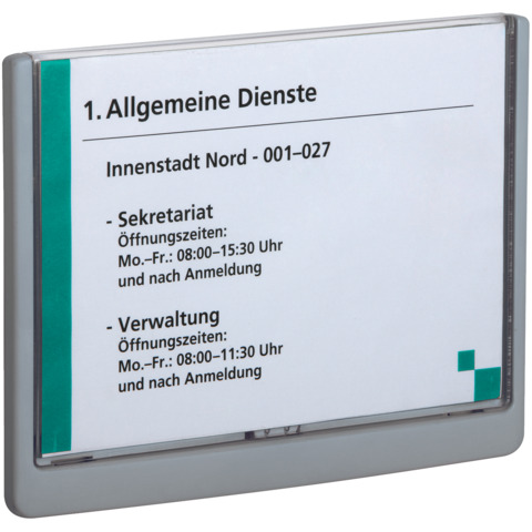 Targhe DURABLE CLICK SIGN ABS trasparent 486637