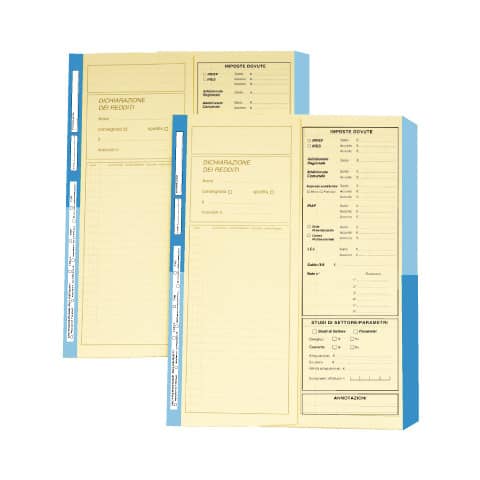 Cartelline a 2 lembi 4Pro dichiarazione  2 cm bluconf. da 50 pezzi - 4175 01