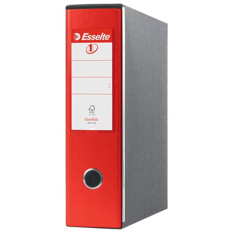 Registratore con custodia Esselte G53 Eu rivestito in PP rosso - 390753160