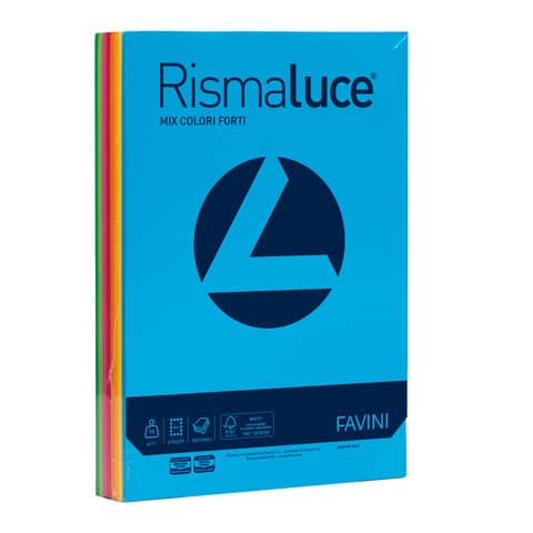 Carta colorata Favini Rismaluce colori f Risma da 300 fogli - A66X314