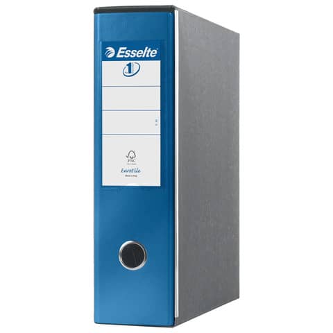 Registratori con custodia Esselte G53 Eu rivestito PP blu metallizz. - 390753960