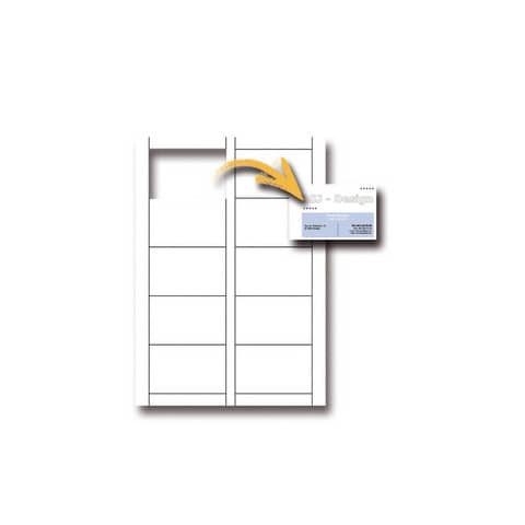 Biglietti da visita Decadry microperfora Conf. 150 biglietti - T403261