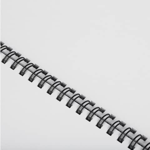 Dorsi metallici FELLOWES nero 6 mm - - c conf.100 - 53218