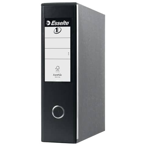 Registratore con custodia Esselte G53 Eu rivestito in PP nero vivida - 390753130