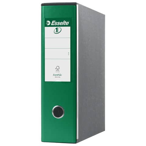 Registratori con custodia Esselte G53 Eu rivestito in PP verde - 390753180