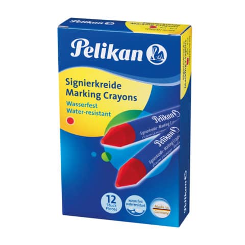 Pastello industriale Pelikan 762 rosso conf. da 12 - 100436045