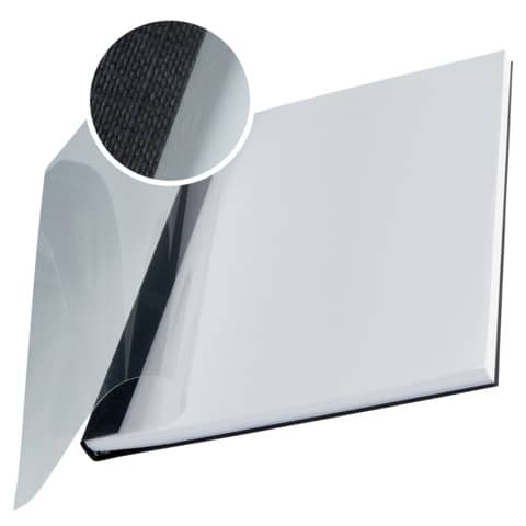 Copertina flessibile max 71-105 fogli Le 10,5 mm A4 nero conf. da 10 - 74140095