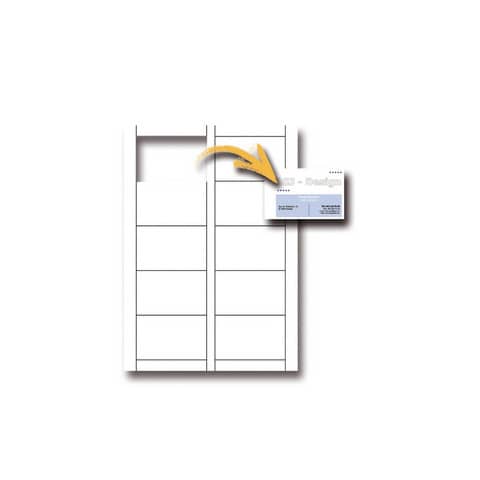 Biglietti da visita Decadry microperfora Conf. 500 biglietti - T123001