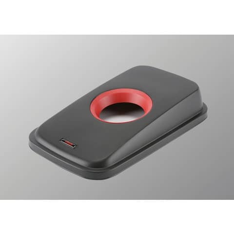 Coperchio per contenitori Geo - bottigli nero/rosso - 137732