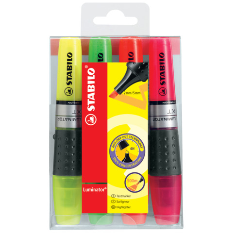 Evidenziatori Stabilo Luminator 2-5 mm a astuccio da 4 - 71/4