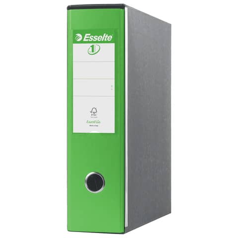 Registratori con custodia Esselte G53 Eu rivestito in PP verde vivida - 390753940